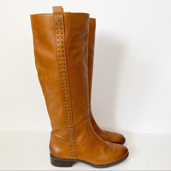 Sam Edelman Prina Riding Boot Athletic Fit Whiskey - Picture 2 of 10